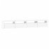 Mueble de TV con luces LED blanco 240x35x40