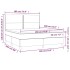Cama box spring con colchón terciopelo rosa 180x200