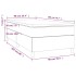Cama box spring con colchón cuero sintético capuchino 90x200