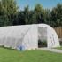 Invernadero con estructura de acero blanco 32 m² 8x4x2