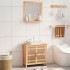Conjunto de muebles de baño 2 piezas madera maciza de