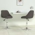 Sillas de comedor giratorias 2 unidades terciopelo gris