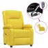 Sillón reclinable eléctrico de tela