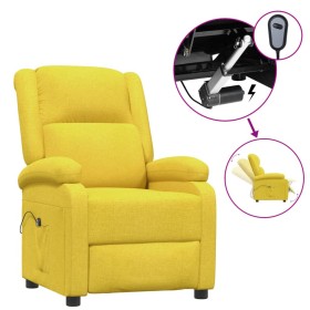 Sillón reclinable eléctrico de tela