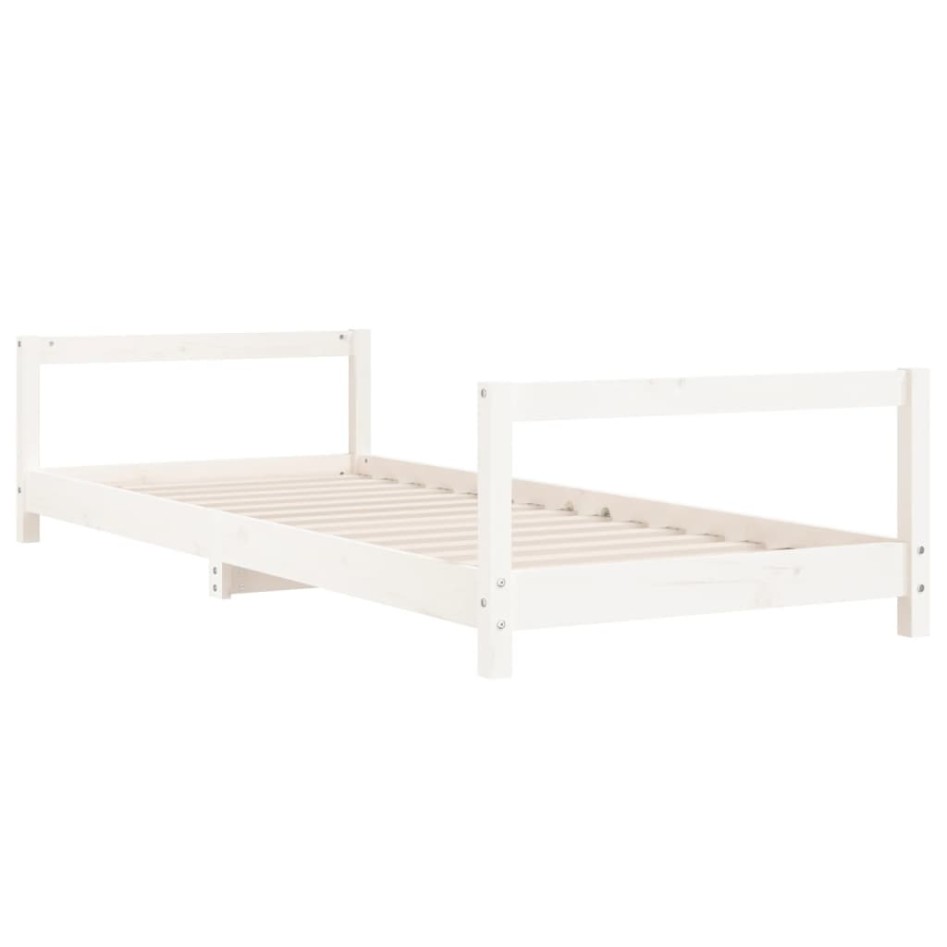 Estructura de cama para niños madera de pino blanco 90x190