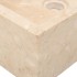 Mueble tocador madera teca maciza con lavabos de mármol