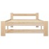 Estructura de cama sin colchón madera maciza de pino 90x200