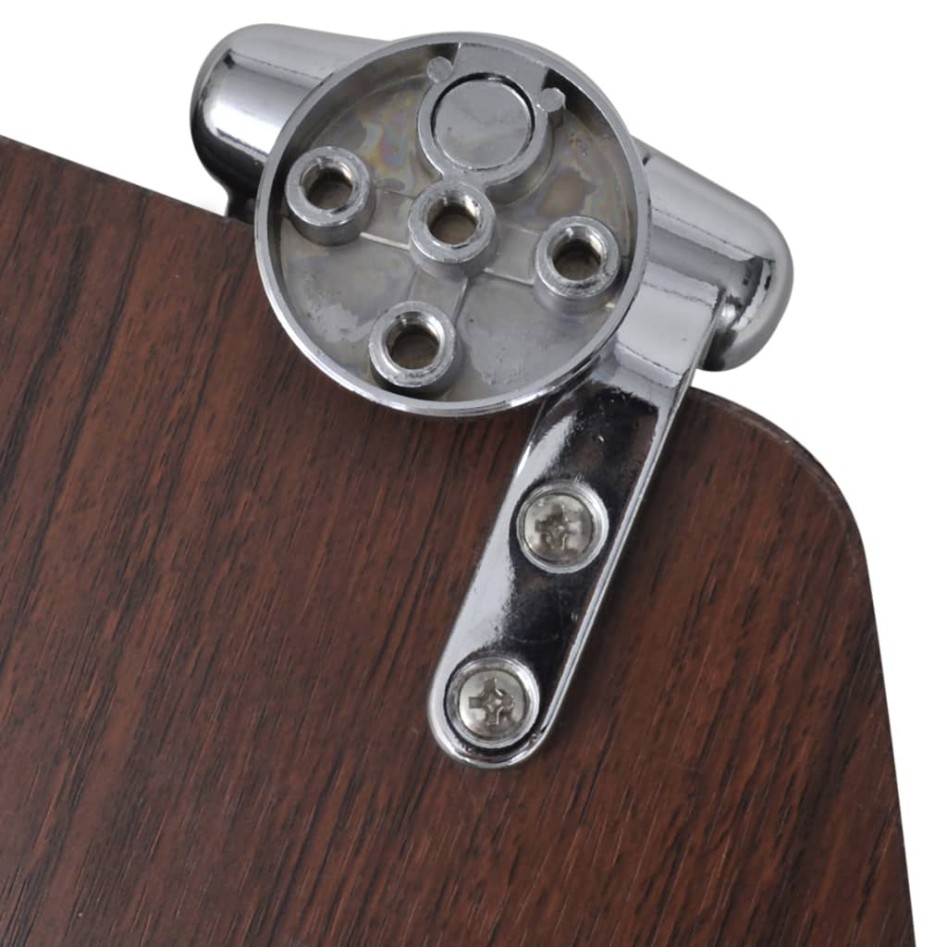 Asientos inodoro con tapas de cierre suave 2 uds MDF