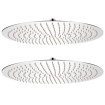 Cabezal de ducha efecto lluvia 2 pzs acero inoxidable Ø 50 cm