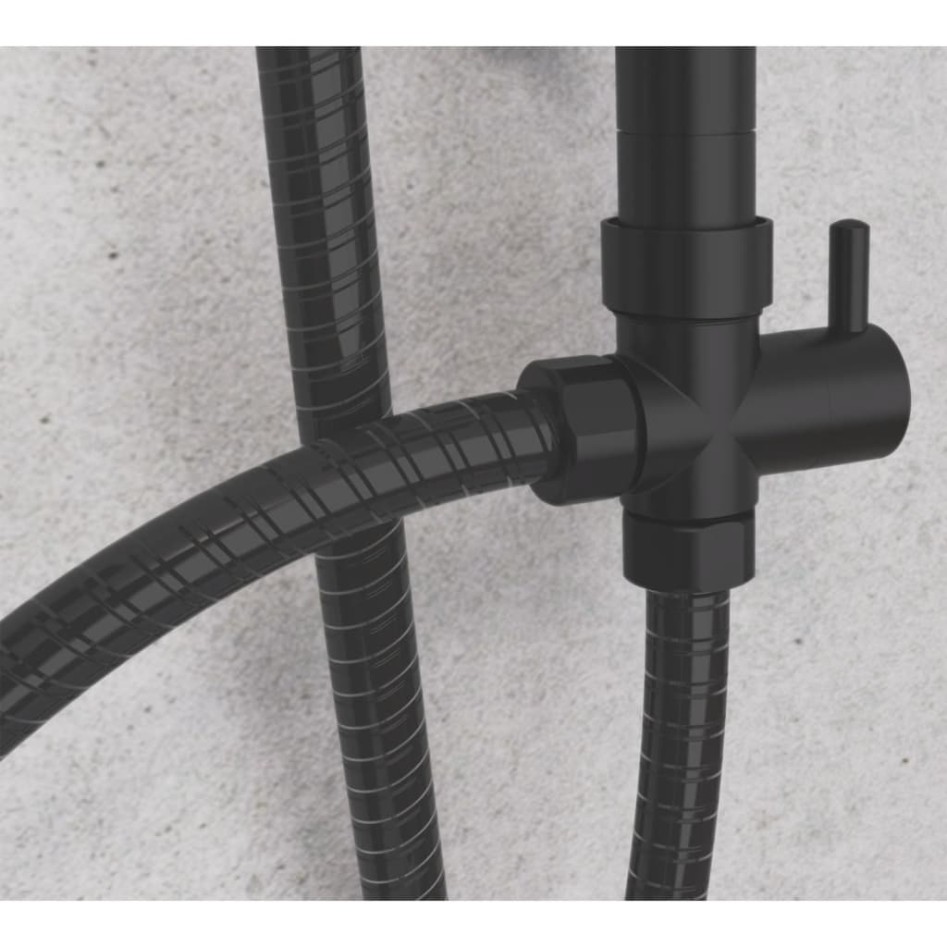 SCHÜTTE Conjunto de ducha MALLORCA negro