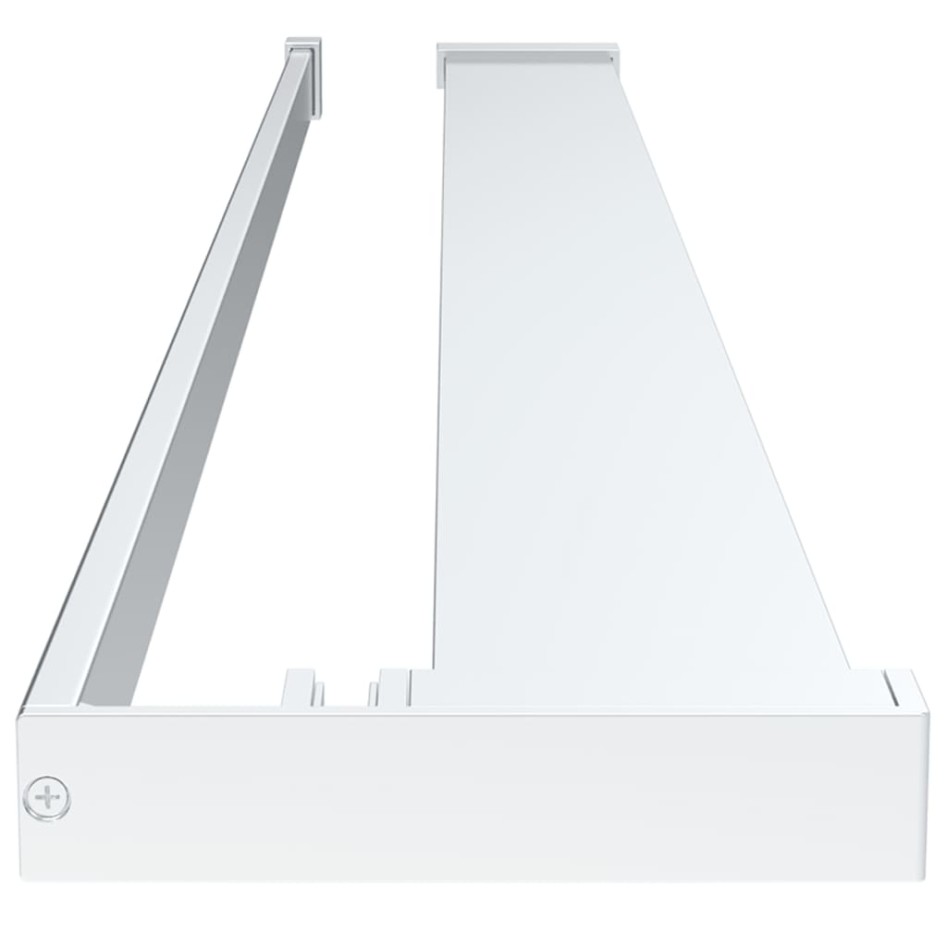 Mampara ducha con estante vidrio ESG aluminio cromado