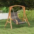 Silla columpio sin estructura con cojín madera maciza