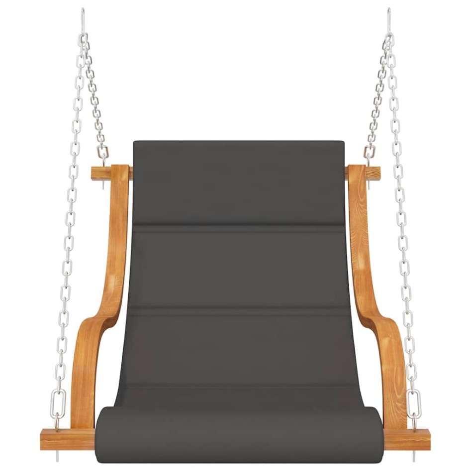 Silla columpio sin estructura con cojín madera maciza
