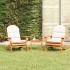 Juego de muebles de jardín Adirondack 3 piezas madera