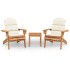 Juego de muebles de jardín Adirondack 3 piezas madera