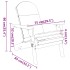 Juego de muebles de jardín Adirondack 3 piezas madera