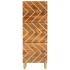 Aparador alto madera maciza mango marrón y negro 40x33,5x110