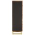 Aparador alto madera maciza mango marrón y negro 40x33,5x110