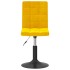 Sillas de comedor giratorias 2 uds terciopelo amarillo