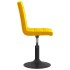 Sillas de comedor giratorias 2 uds terciopelo amarillo