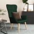 Sillón de relax de tela verde