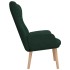 Sillón de relax de tela verde