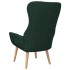 Sillón de relax de tela verde