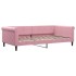 Sofá cama terciopelo rosa 100x200