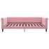 Sofá cama terciopelo rosa 100x200