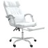Silla de oficina reclinable masaje cuero sintético