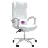 Silla de oficina reclinable masaje cuero sintético