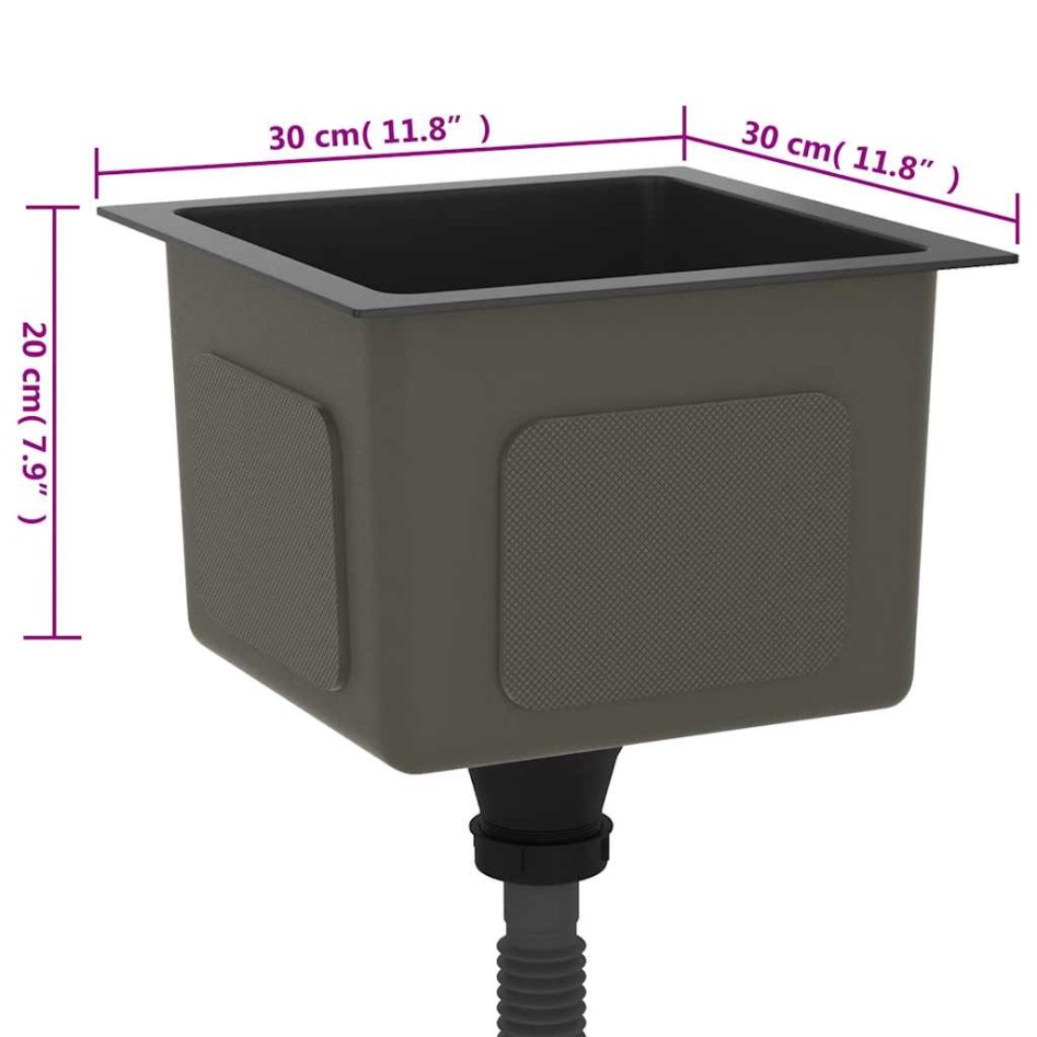 Fregadero hecho a mano acero inoxidable