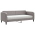 Sofá cama con colchón tela gris taupe 80x200