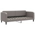 Sofá cama con colchón tela gris taupe 80x200