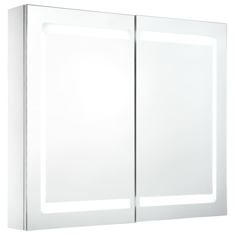 Mueble de baño con espejo LED 80x12,2x68