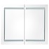Mueble de baño con espejo LED 80x12,2x68