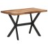 Mesa de comedor de madera acacia acabado miel 120x60x75
