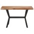 Mesa de comedor de madera acacia acabado miel 120x60x75