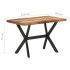 Mesa de comedor de madera acacia acabado miel 120x60x75