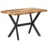Mesa de comedor de madera acacia acabado miel 120x60x75