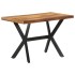 Mesa de comedor de madera acacia acabado miel 120x60x75