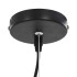 Lámparas de techo 2 uds semiesféricas negro y dorado 50 cm