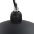 Lámparas de techo 2 uds semiesféricas negro y dorado 50 cm