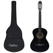 Set de guitarra clásica para principiante 12 pzas negro 4/4 39