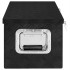 Caja de almacenaje de aluminio negro 70x31x27