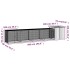 Jaula de gallinas acero galvanizado antracita 500x91x100