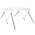 Toldo Bimini de 2 arcos blanco 150x120x110