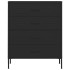 Armario de cajones de acero negro 80x35x101,5
