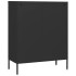 Armario de cajones de acero negro 80x35x101,5