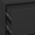 Armario de cajones de acero negro 80x35x101,5